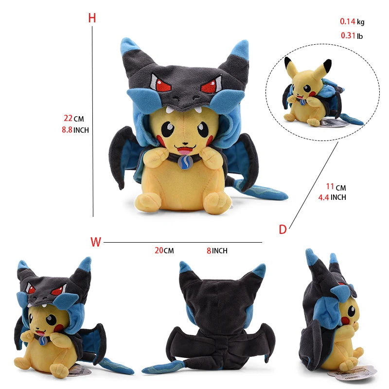 Pikachu Poncho Plush Toys