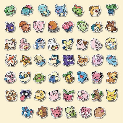 50 Pokemon Stickers