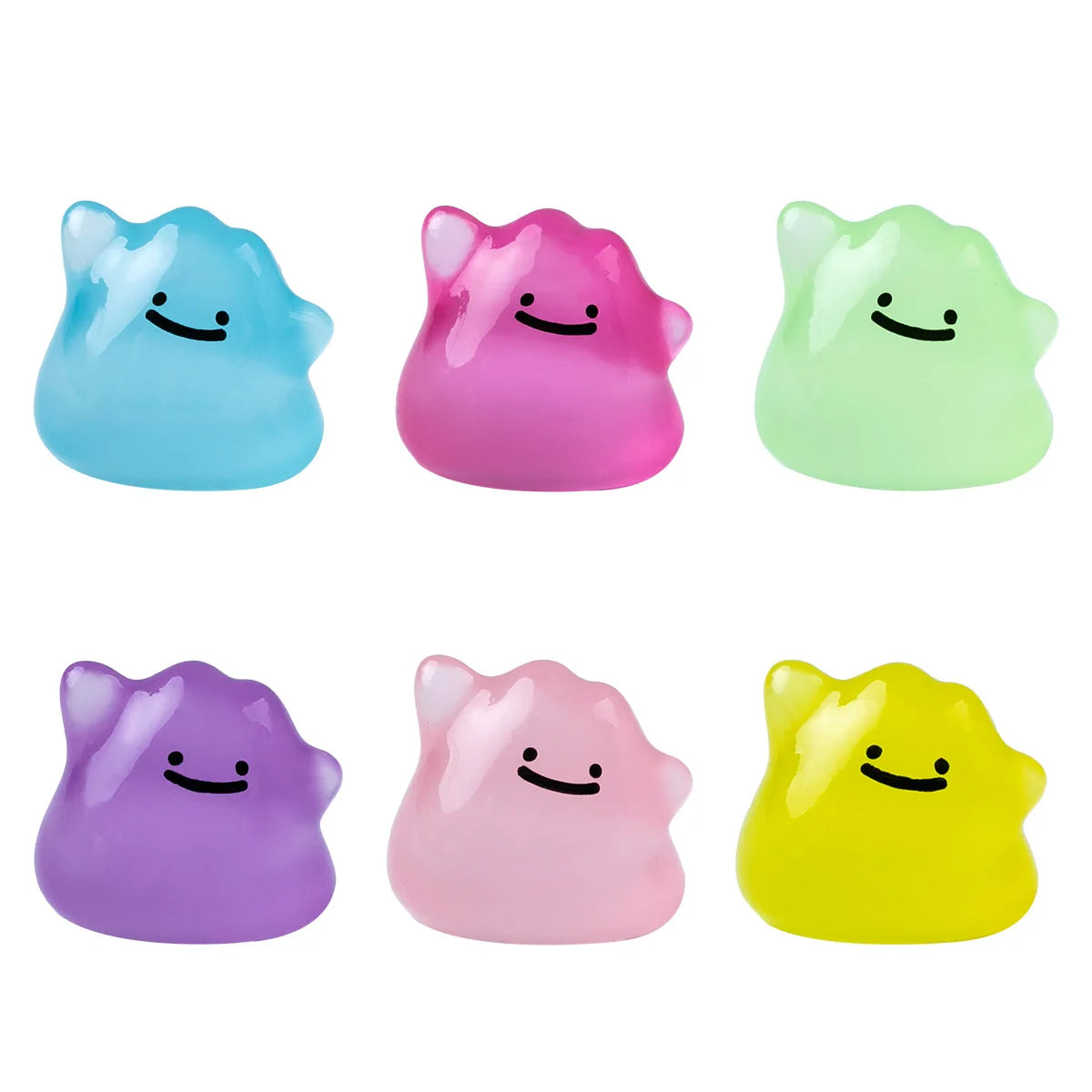 Pokémon Ditto Glow-in-the-Dark Mini Figure Set (6pcs)