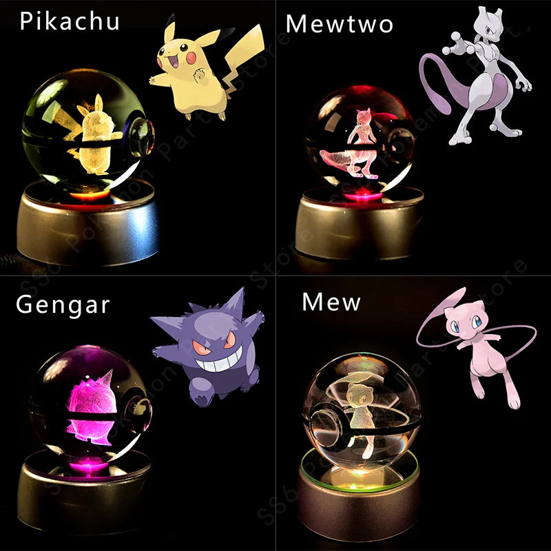 Pokemon Pokeball Night Light Lamp