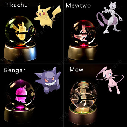 Pokemon Pokeball Night Light Lamp