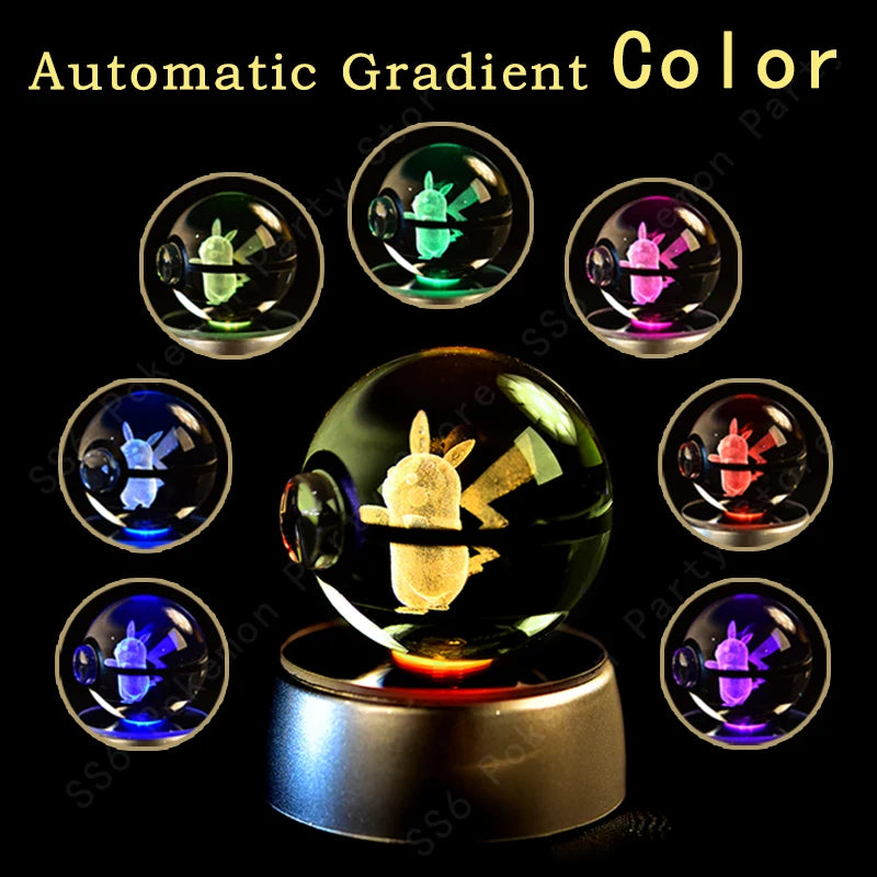 Pokemon Pokeball Night Light Lamp